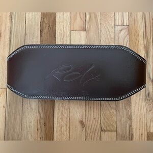 Brown Leather Men's Weightlifting Belt